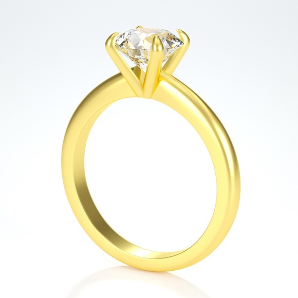 FIRM-1.5ct D, VVS1 Moissanite Solitare Ring - Picture 9 of 16